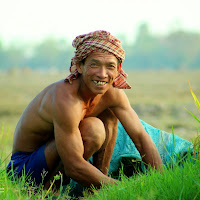 Smile, Cutting grasses for the cows
