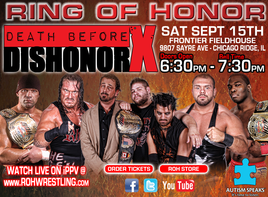Wrestling Conection Imagem » Pôster oficial do Ring Of Honor Death