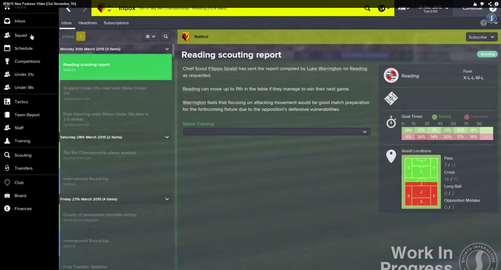 football manager 2015 features layout
