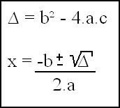 Resultado de imagem para formulas de bhaskara