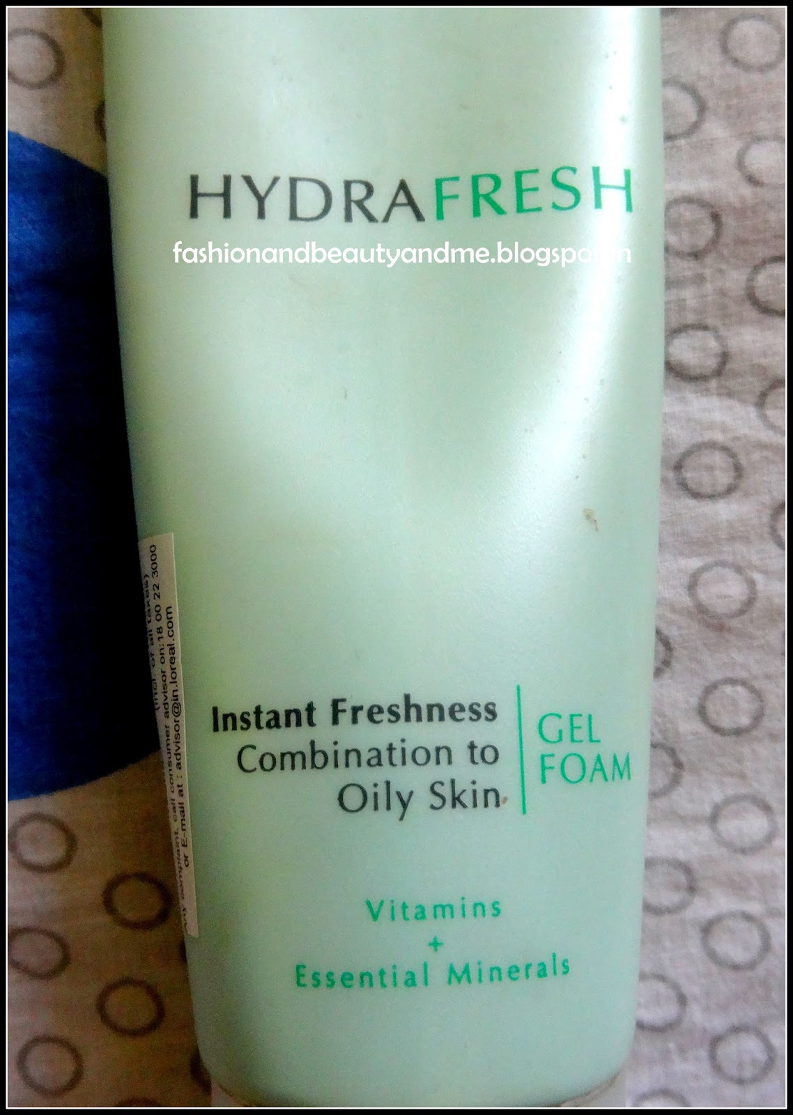 Fashion, Beauty and me... Loreal hydrafresh gel foam cleanser for skin