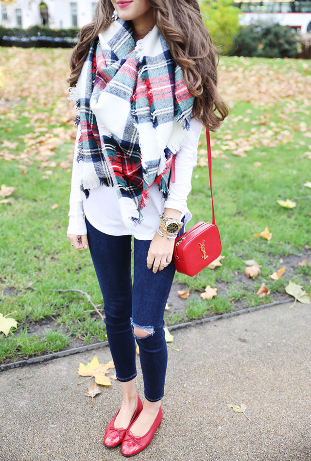 Southern Curls & Pearls Holiday Blanket Scarf….