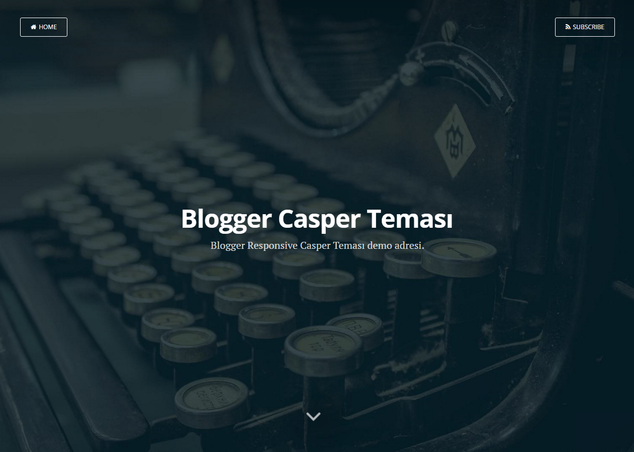 Blogger Casper Teması