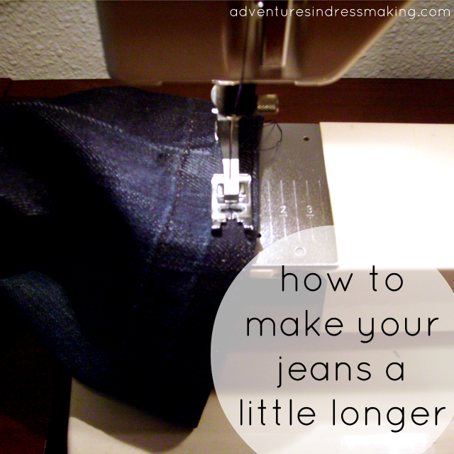 How to make your jeans a little longerTutorial! / Create / Enjoy