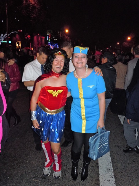 West Hollywood Halloween Pan Am costume