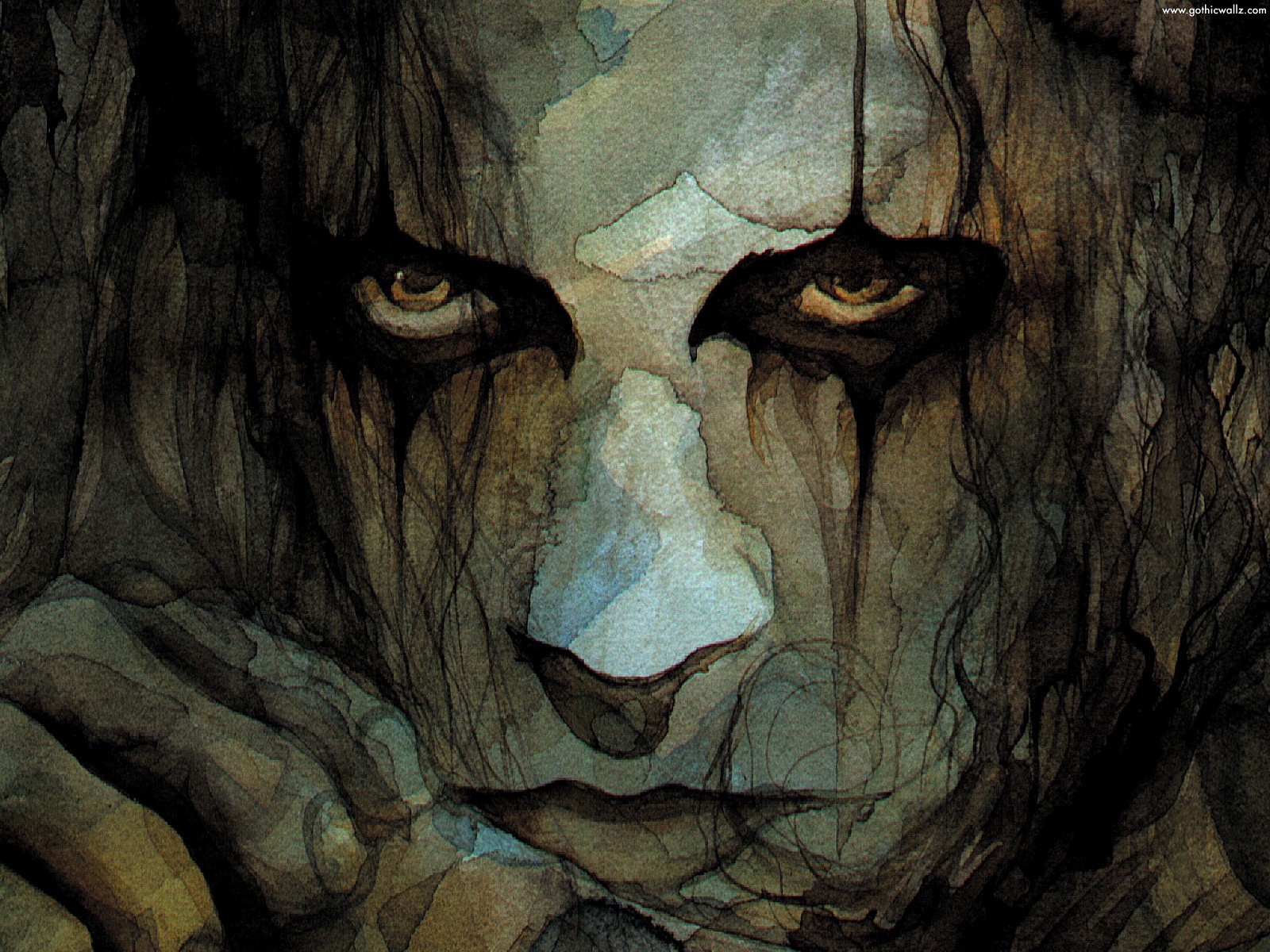 Stone Eyes Face | Dark Gothic Wallpaper Download