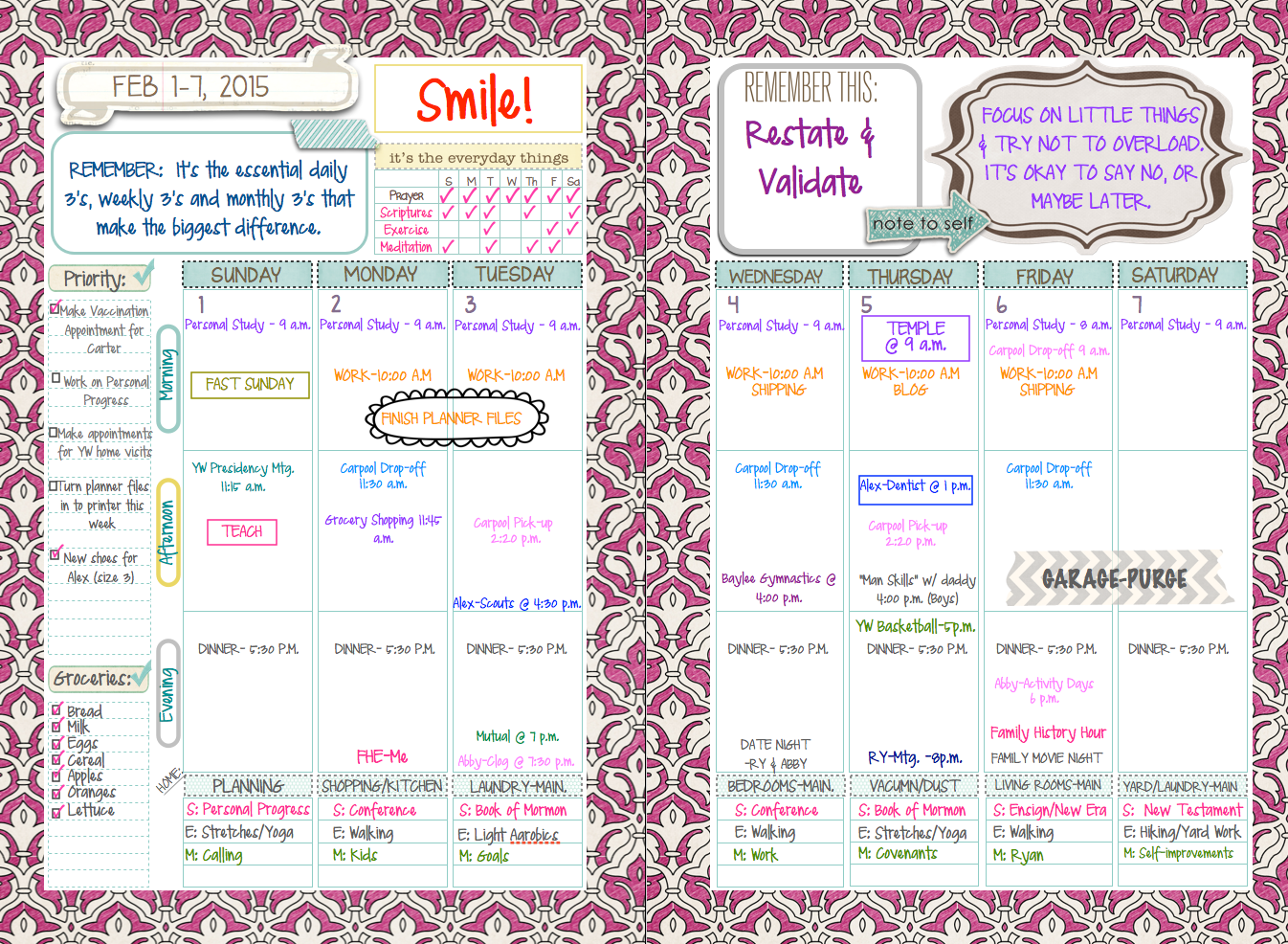 Mormon Mom Planner www.intheleafytreetops.com