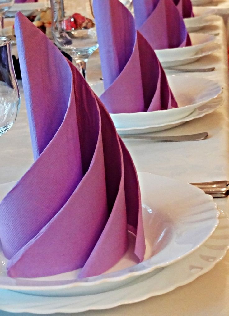 Unique Napkin Folds For Your Reception Sonal J. Shah Event