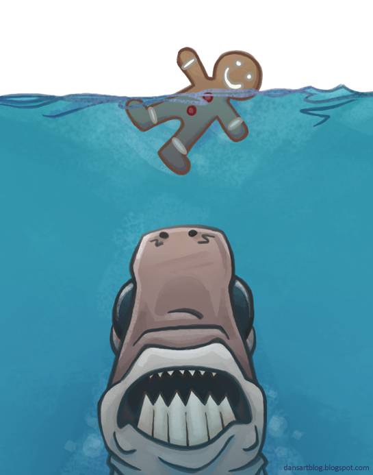 Dan Barrett's Art Blog: Cookiecutter Shark