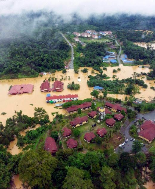 Gambar Terkini Banjir di Pahang  Cerita Budak Sepet
