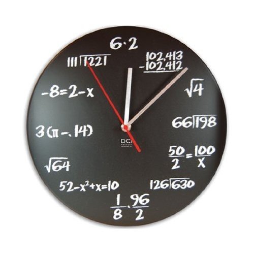 Math Equations Wall Clock