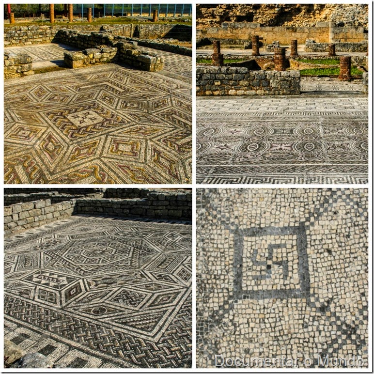 Casa da cruz suástica e casa dos esqueletos; Ruínas de Conímbriga; Vestígios romanos em Portugal; romanização em Portugal