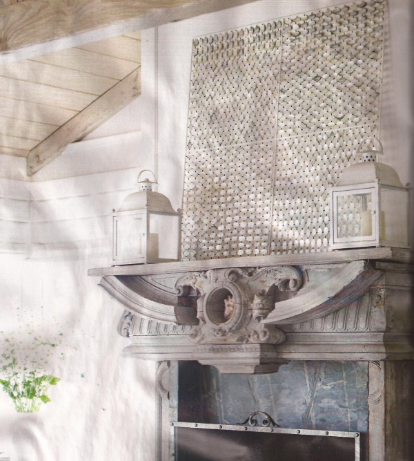 Capiz Shell Wall Art Beach Bash Day 12 The Country Chic Cottage Here S What The Magazine Has To Say About It A Framed Grid Of Shells On Fishing Wire Sparkles And Catches Light From Windows