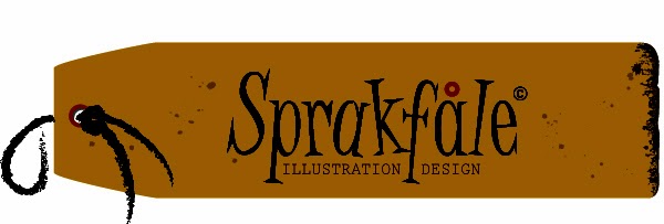 Sprakfåle illustration och design