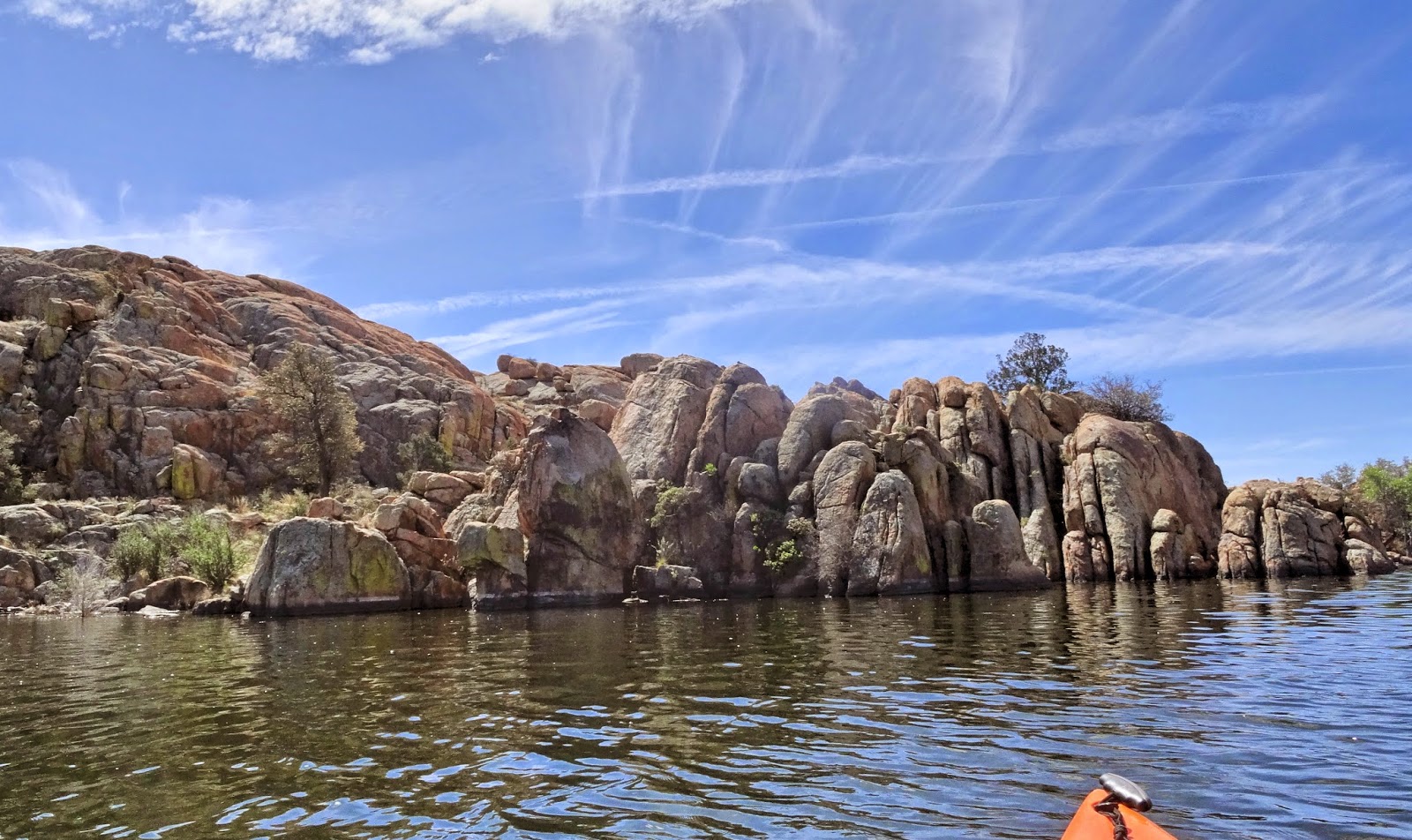 Jim and Bev Prescott, Arizona Kayaking Willow Lake