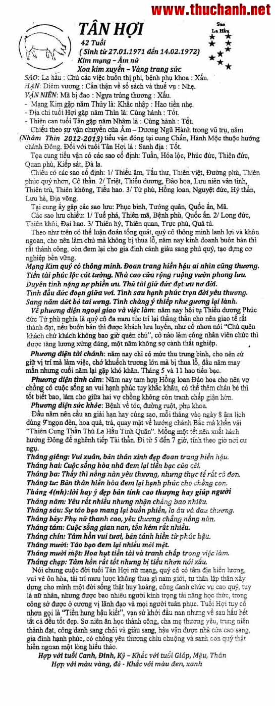 tử vi 2014 la số tử vi 2014