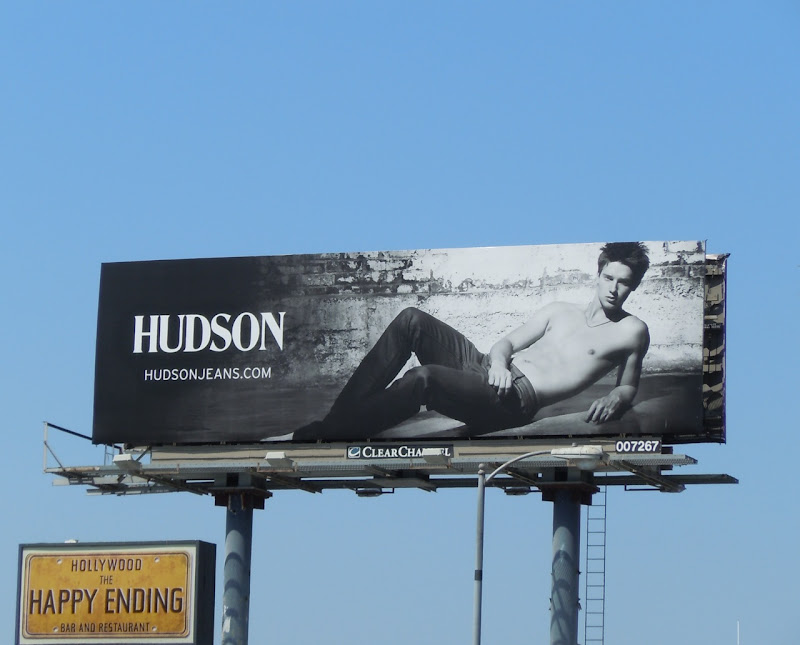 Patrick Schwarzenegger Hudson Jean billboard