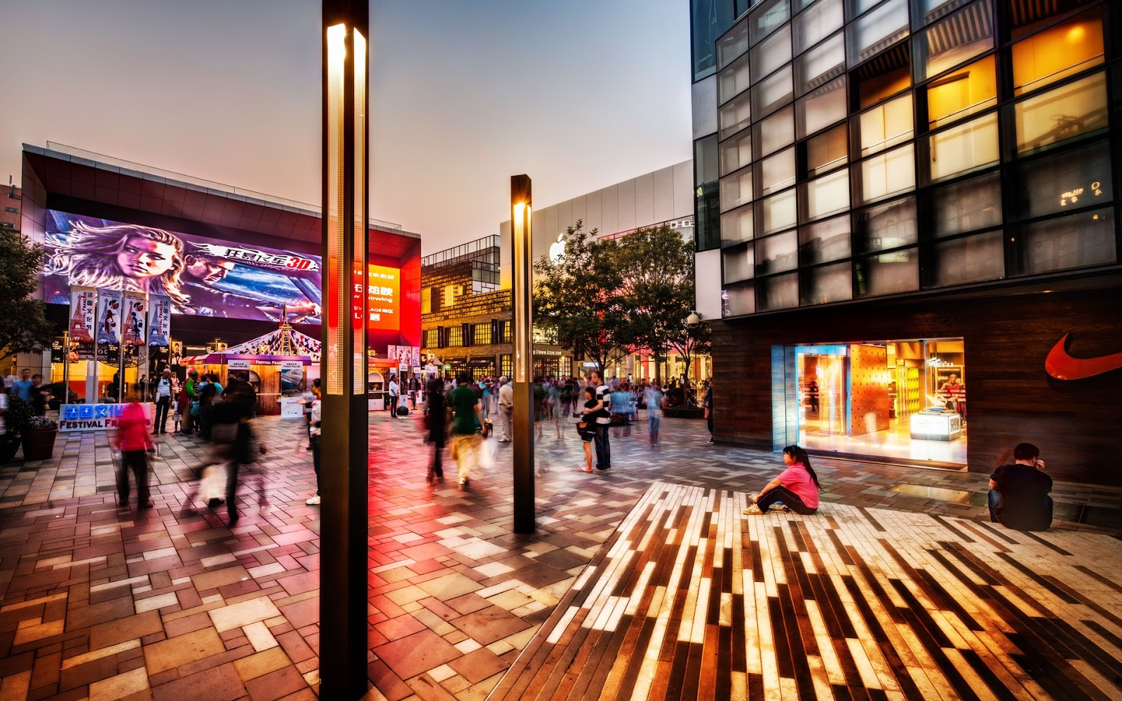 Downtown Beijing After Rain Wallpapers Downtown Beijing After Rain Wallpapers