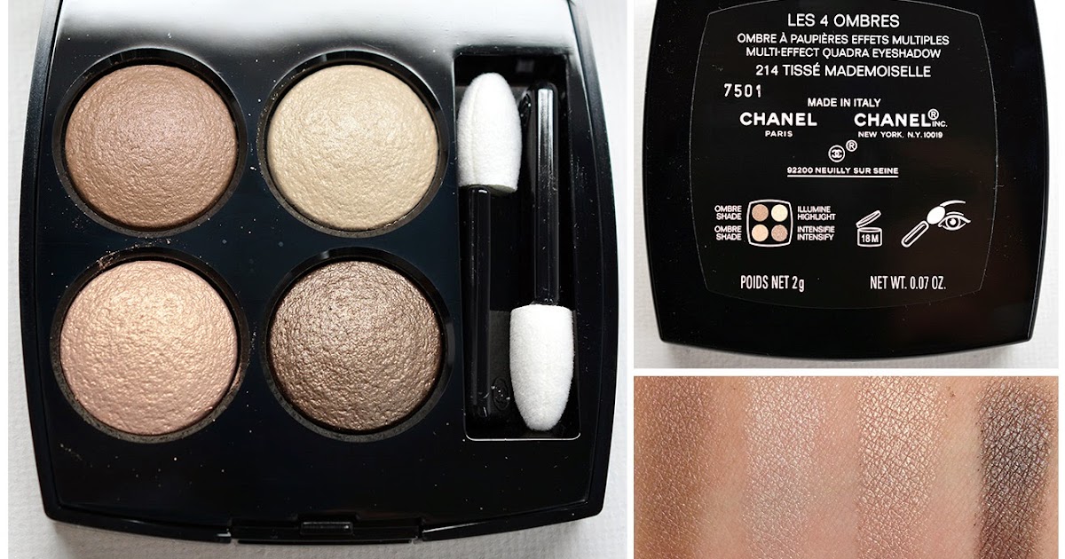 makeup: Chanel Les 4 Ombres Multi-Effect Quadra Eyeshadow No. 214 Tisse  Mademoiselle