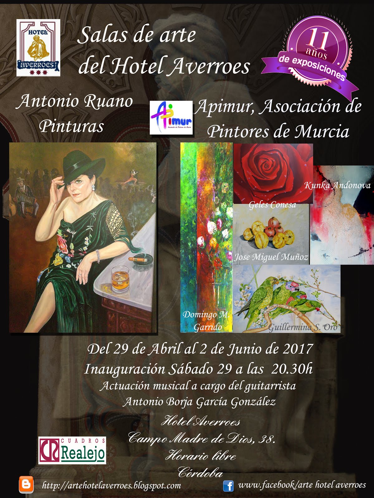 Mayo 2017:  Antonio Ruano. Apimur, Asociación de Pintores de Murcia.