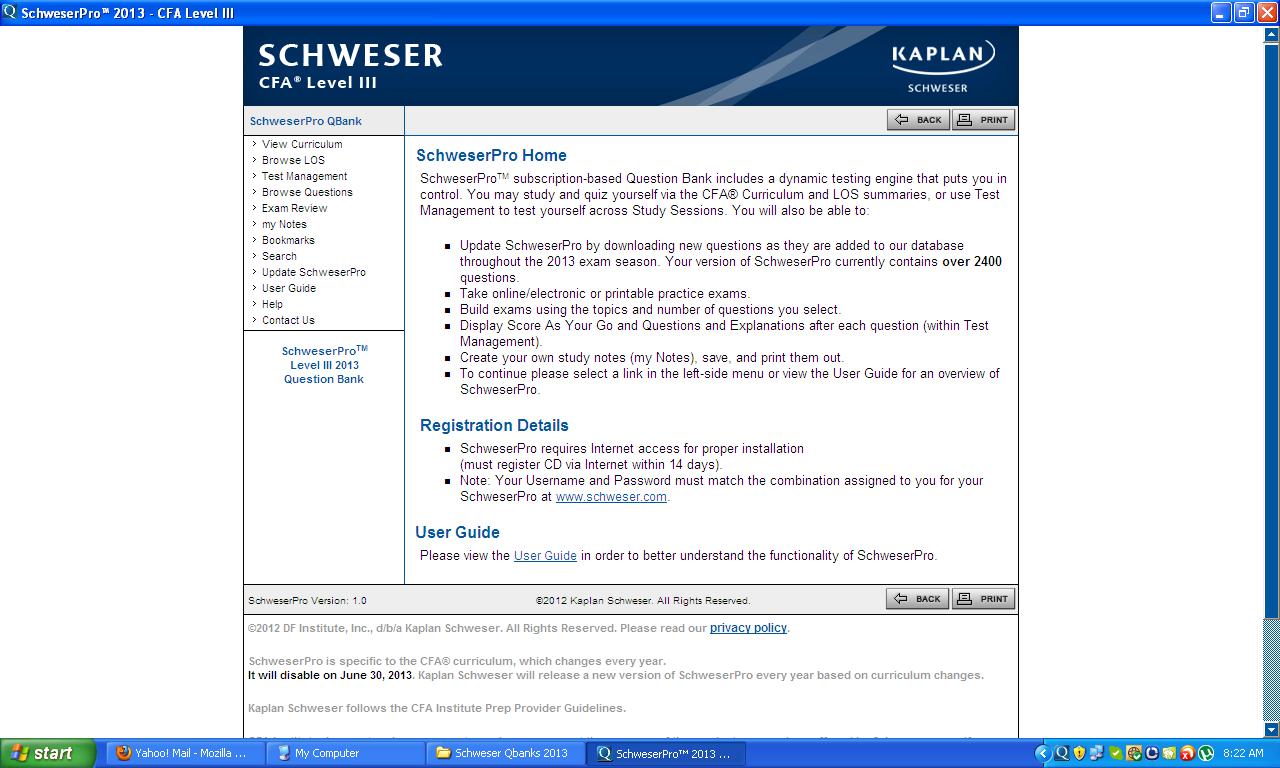 2013 Schweser Kaplan Cfa Level 1 Qbank Download Movies