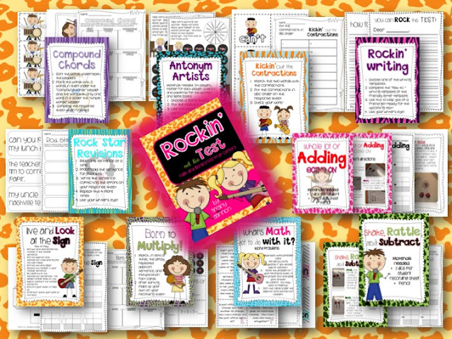 Do your students need motivation and a mindset boost for standardized testing? These Rock the Test Posters and Crafts will help with that! Use this resource to get students excited and ready to rock those standardized tests!  Read more about these fun test taking strategy posters, test prep activities, testing strategies, and rock star crafts from Tiffany Gannon by clicking the pin!