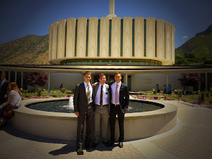 James in front of the Provo Temple