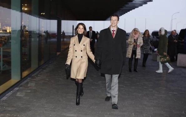 Prince Joachim of Denmark and his wife Princess Marie visited Harpa Concert Hall and Conference Centre earlier today. 