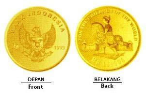 Indonesia Pernah Membuat Uang Logam Pecahan Rp. 150.000, Penerbitan Khusus 1999