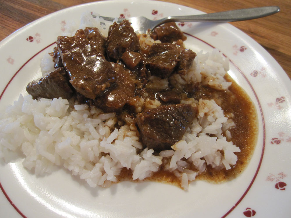paula deen beef tips and rice recipe