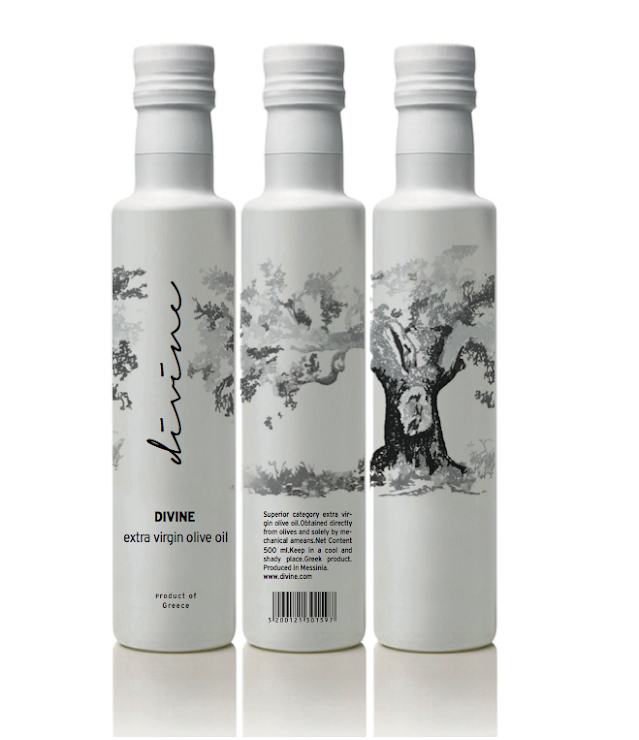Divine Extra Virgin Olive Oil on Packaging of the World Creative
