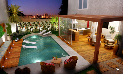 projeto ofuro jardim:Construindo Minha Casa Clean: 12 Varandas Modernas com Piscinas e projeto ofuro jardim:Construindo Minha Casa Clean: 12 Varandas Modernas com Piscinas e