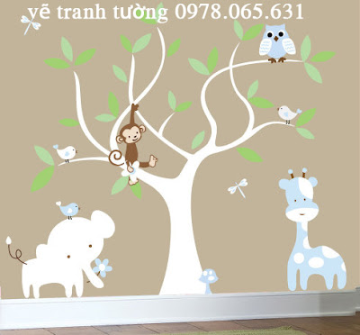 vẽ tranh tường phòng bé vẽ tranh tường cho bé,vẽ tranh tường,vẽ tranh tường mầm non