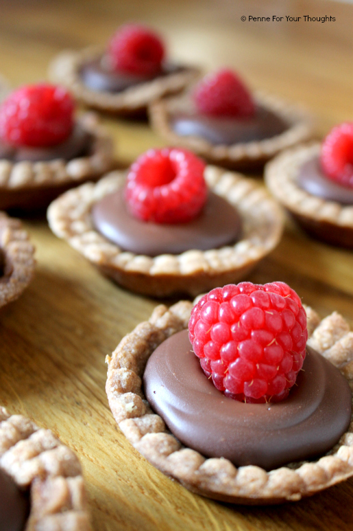 Mini Chocolate & Raspberry Tarts | Penne For Your Thoughts