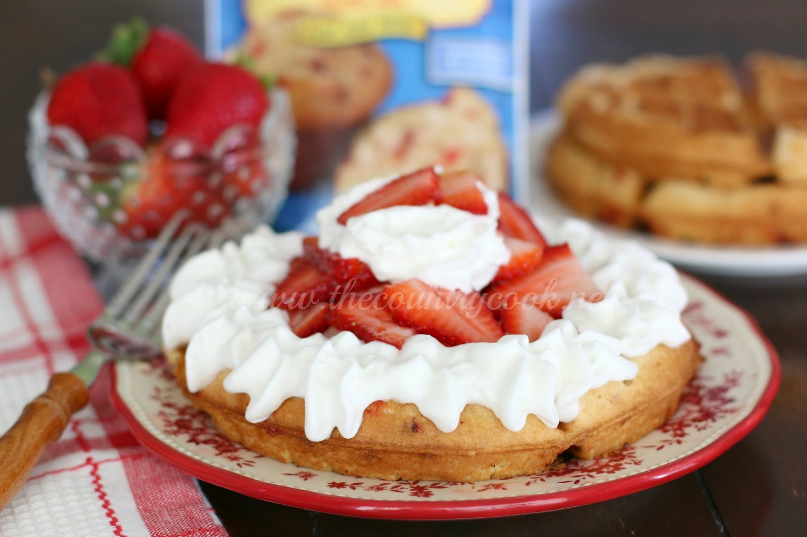 Strawberry Muffin Mix Waffles The Country Cook