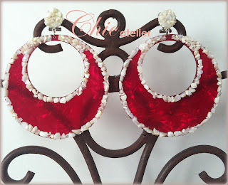 Pendientes FRAMBUESA Tendencias pendientes y comlementos en moda flamenca