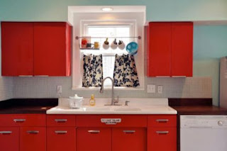 Red Kitchen Cabinets Design