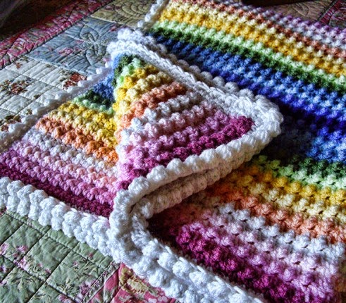  Beautiful Rainbow Blanket - Free Pattern