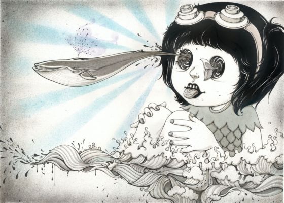 yan wei ilustrações bizarras creepy
