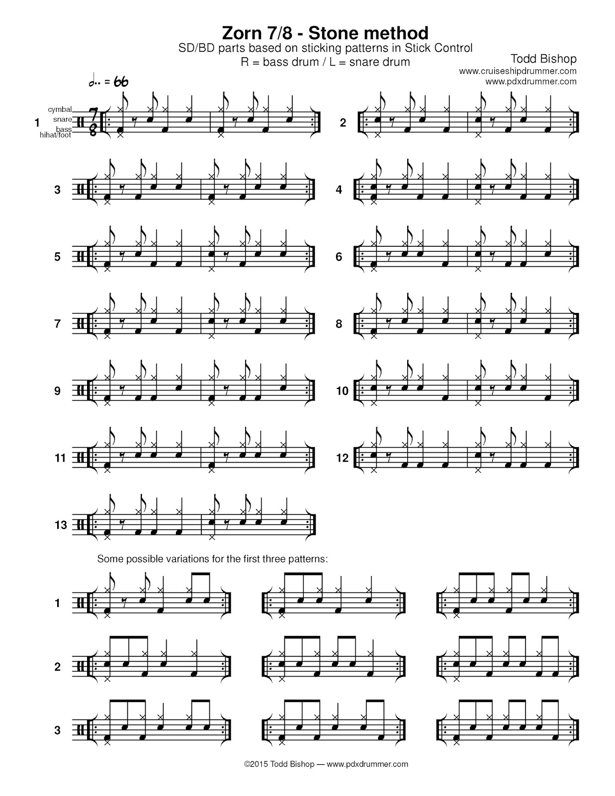 bass drum control exercises