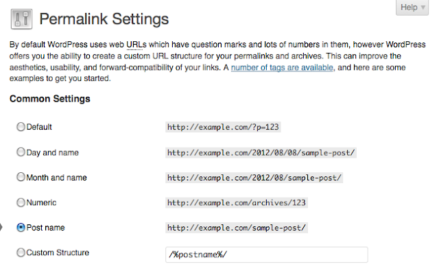 permalink settings in wordpress permalink settings in wordpress