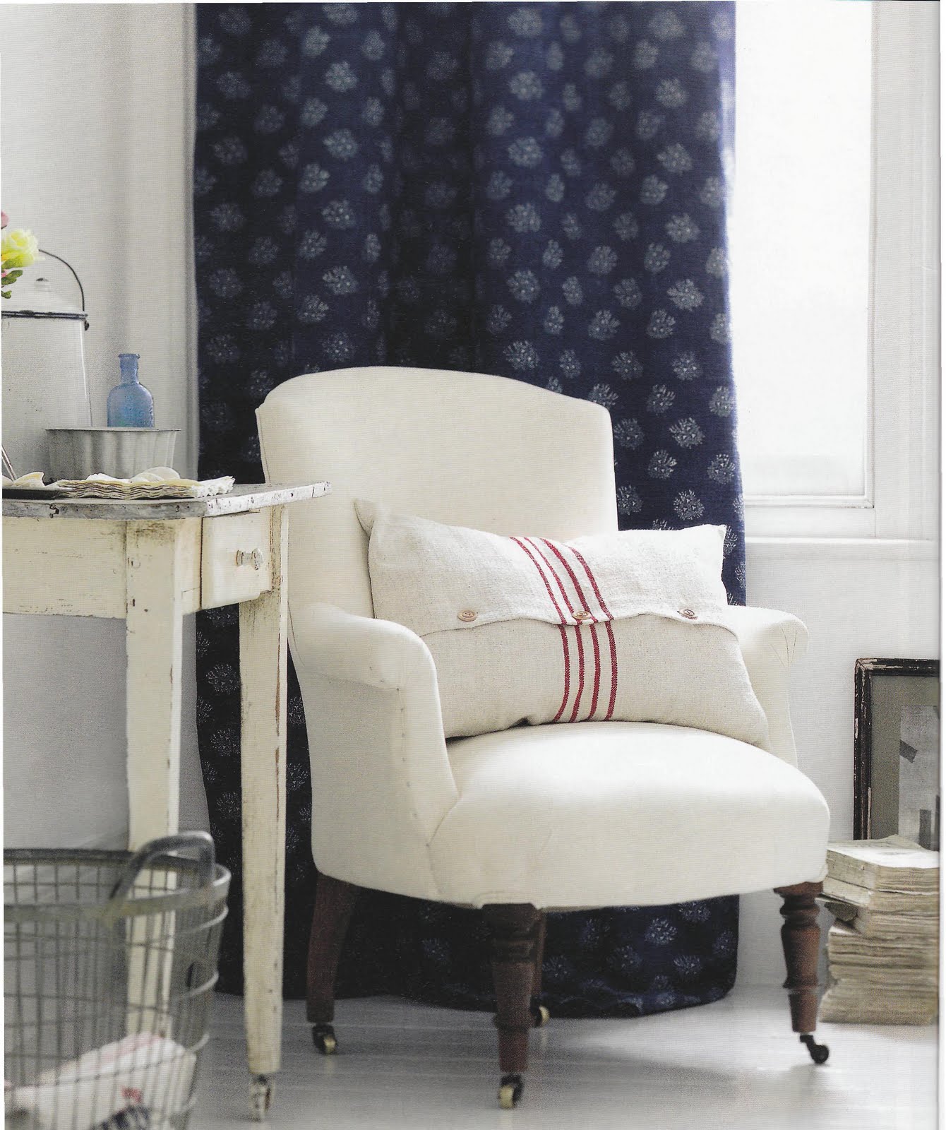 parna vintage linen and hemp Parna cushions in Period Living