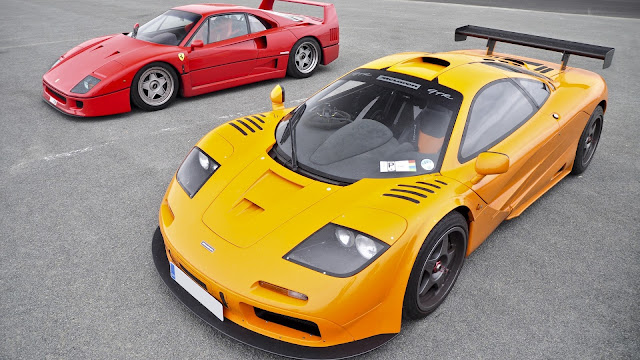 Imagenes McLaren F1 GTR y Ferrari F40