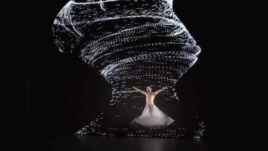 Escenografía de danza mapeado en 3D