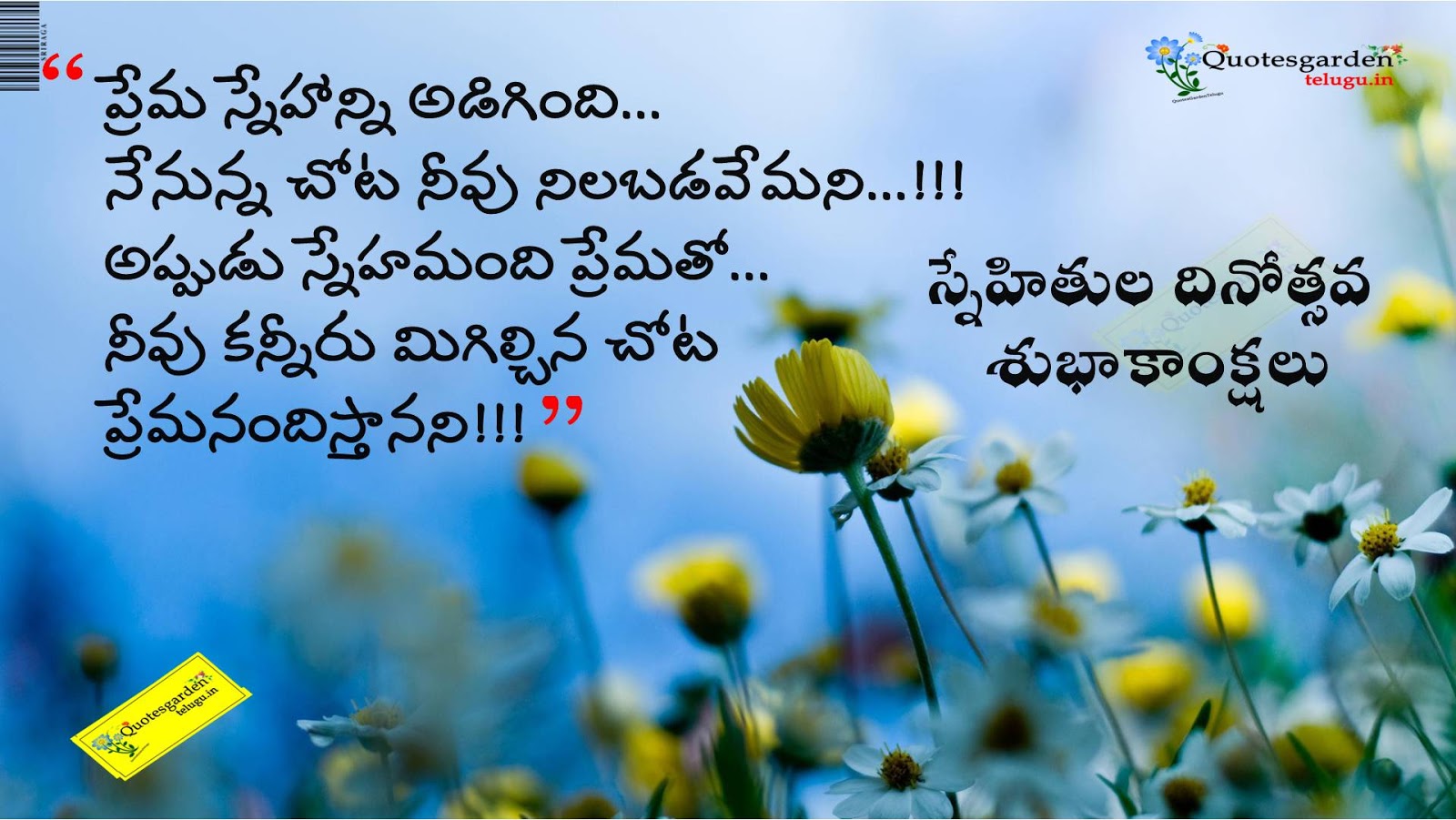 Latest Friendship day quotes in telugu with hd wallpapers | QUOTES ...