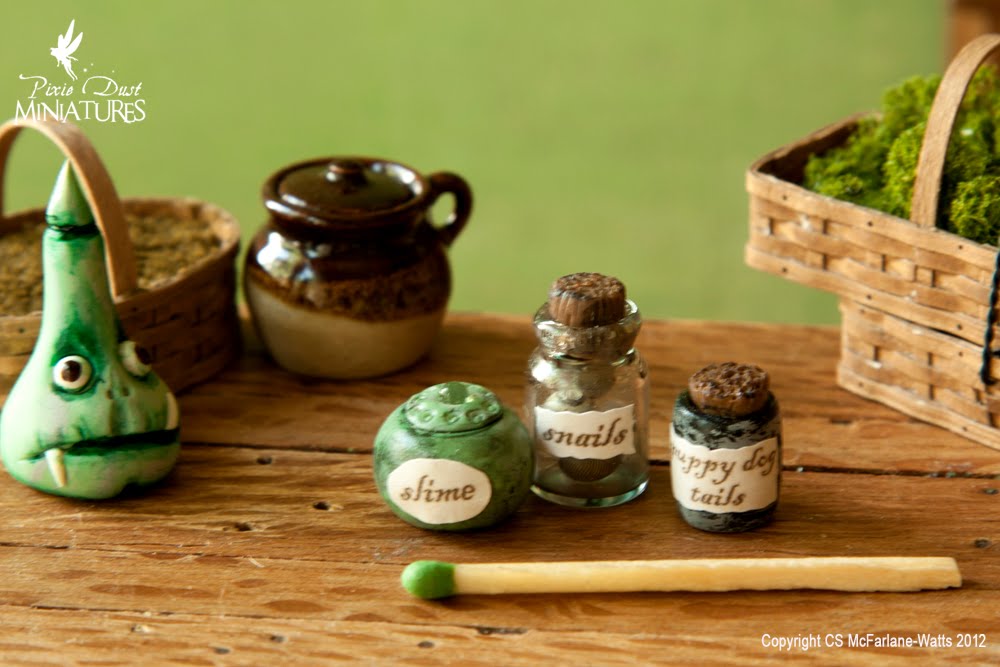 Pixie Dust Miniatures Slime, snails and Puppy dog tails