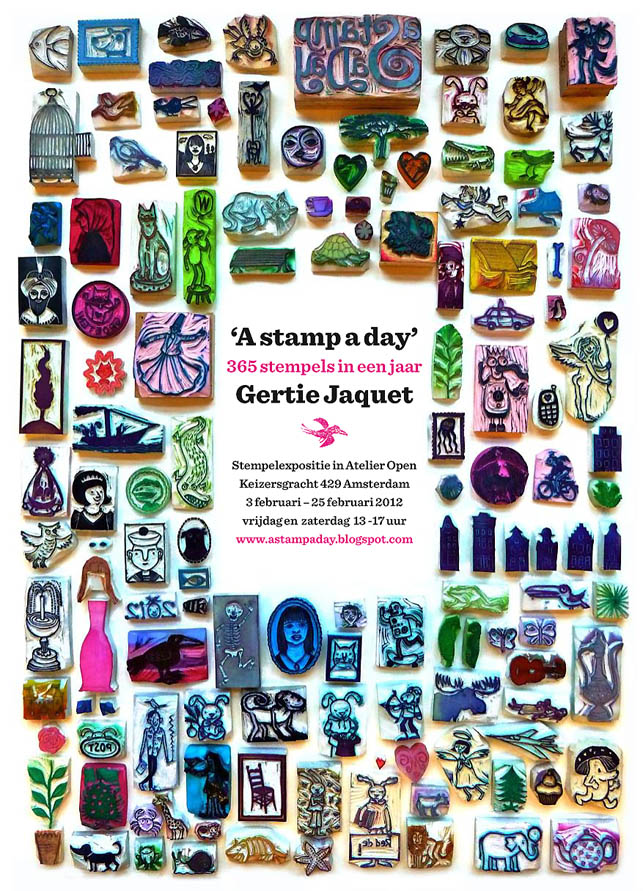 a Stamp a Day stamp exhibition poster