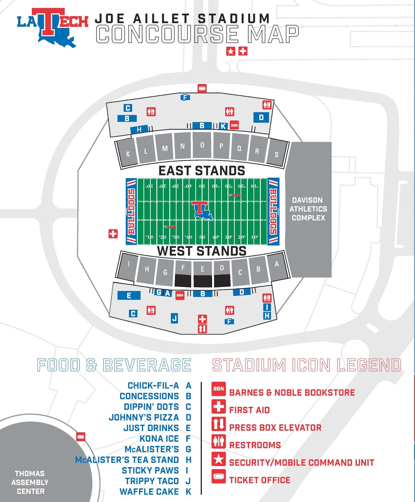 Louisiana Tech Football Seating Chart