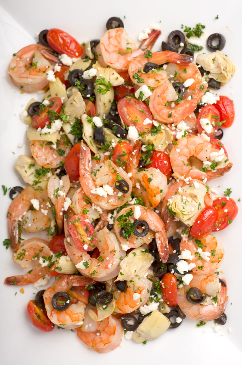 Roasted Greek Shrimp with Orzo