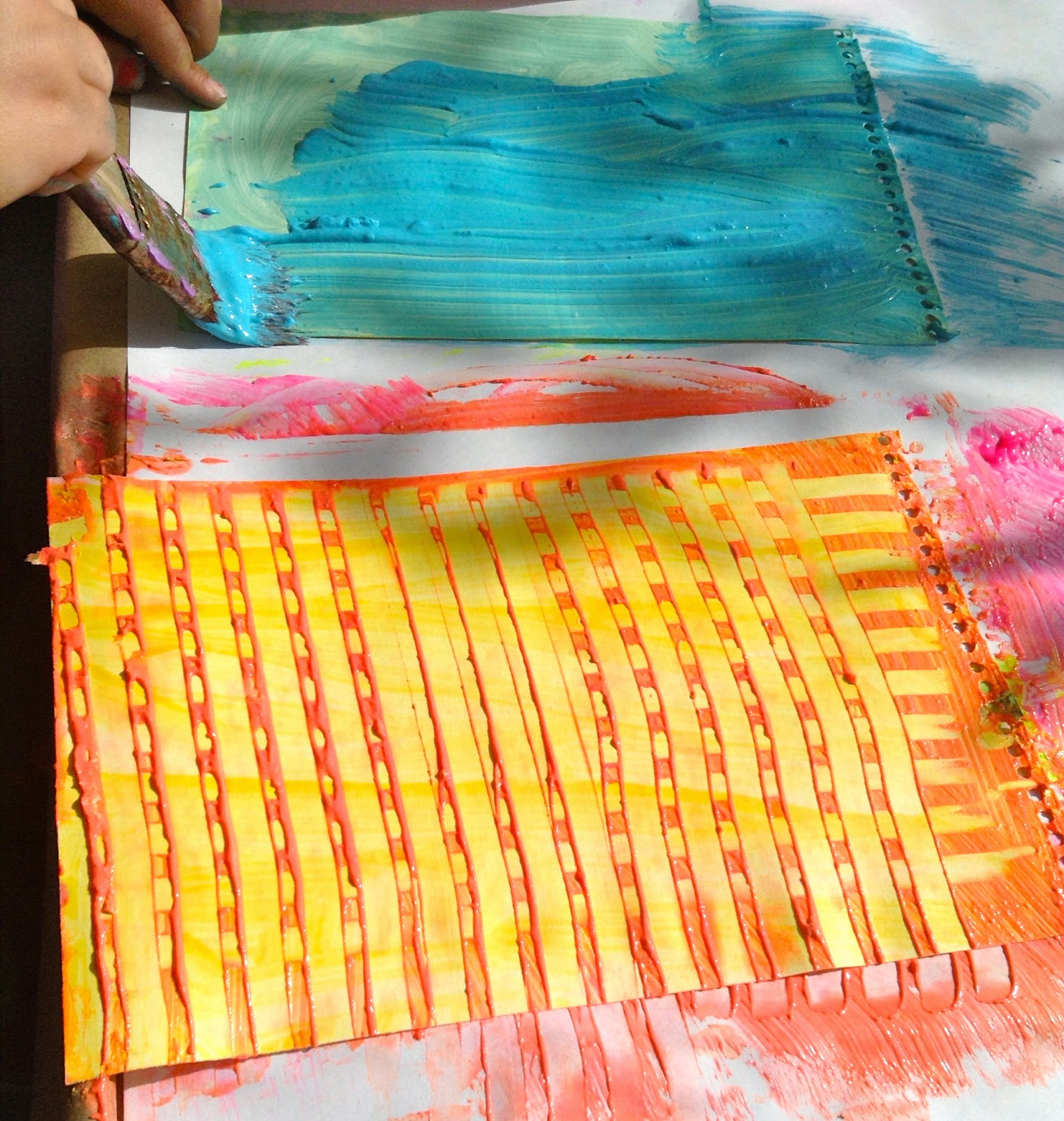 beehive ART PASTE PAINT PAPERS